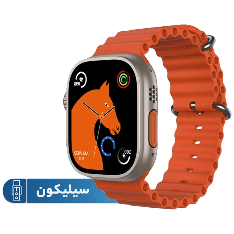1 ساعت هوشمند مدل T1000 ORIG دارای قابلیت های صفحه نمایش رنگی بند سیلیکون - تصویر 1